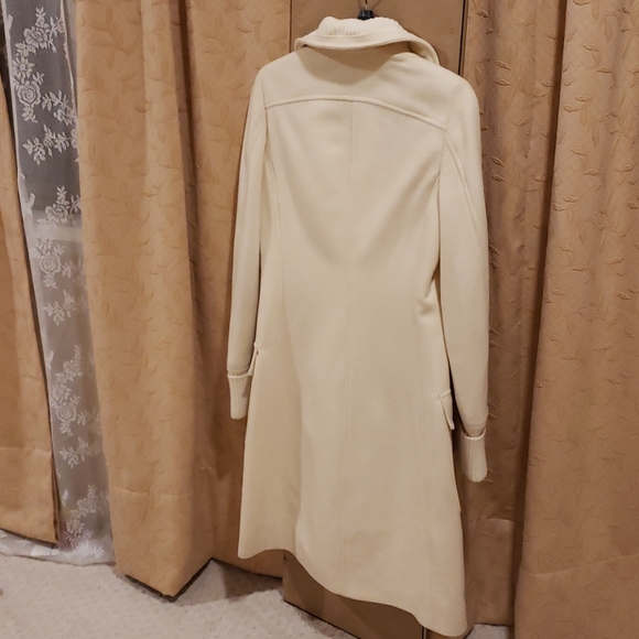 H&M creamy white 70% wool coat - Picture 3 of 9